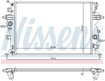 Радіатор NISSENS 606607