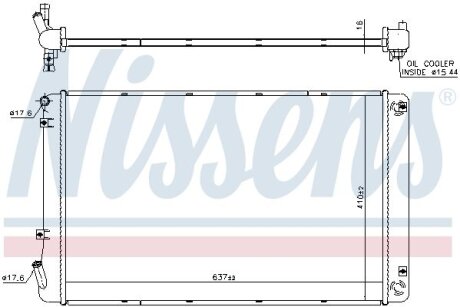 Радiатор NISSENS 606608