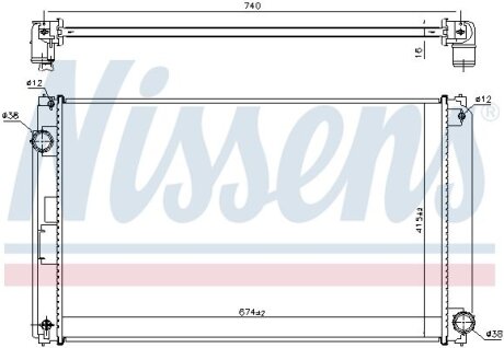 Радіатор NISSENS 606610