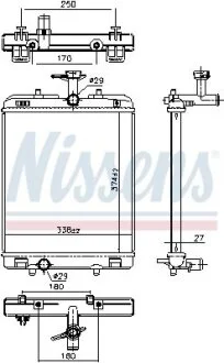 Радіатор NISSENS 606697