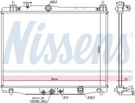 Радіатор NISSENS 606707