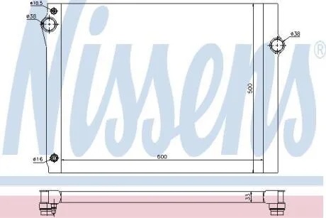 Радиатор системы охлаждения NISSENS 60768