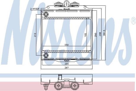 Радіатор охолоджування NISSENS 60873