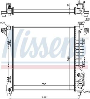 Радиатор системы охлаждения NISSENS 60998