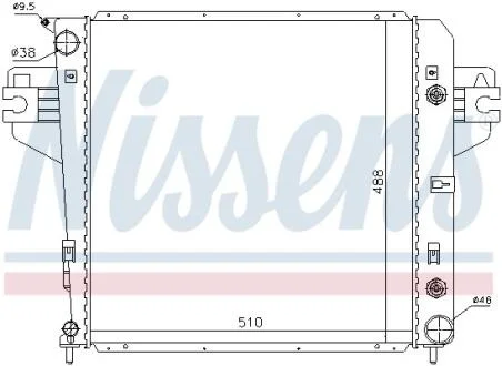 Радiатор NISSENS 61017