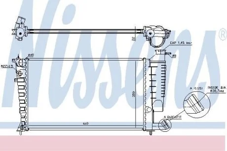 Радиатор системы охлаждения NISSENS 61313A