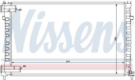 Радиатор системы охлаждения NISSENS 61322