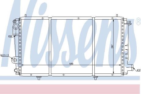 Радиатор системы охлаждения NISSENS 61337