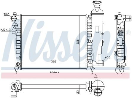Радиатор системы охлаждения NISSENS 61358