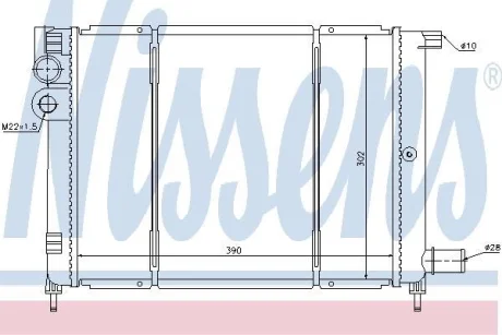 Радіатор охолоджування NISSENS 61397