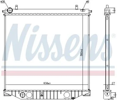 Радіатор NISSENS 616912