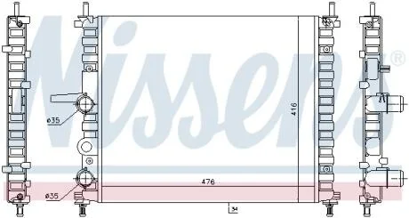 Радіатор NISSENS 617878
