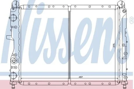 Радіатор системи охолодження NISSENS 61842