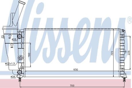 Радиатор системы охлаждения NISSENS 61892