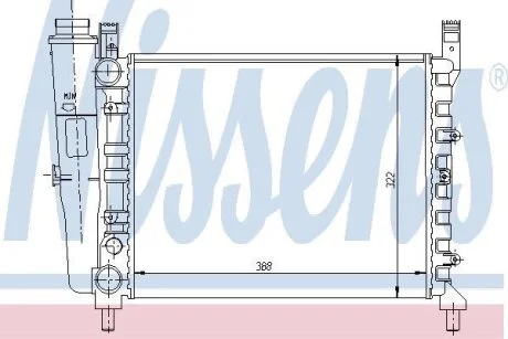 Радиатор системы охлаждения NISSENS 61940