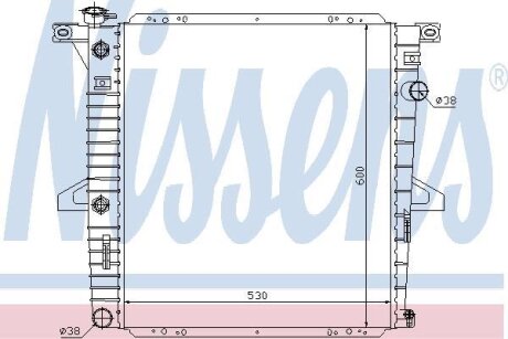 Радиатор системы охлаждения NISSENS 62060