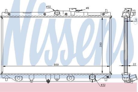 Радiатор NISSENS 62279A