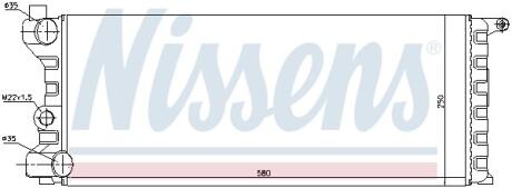 Радиатор системы охлаждения NISSENS 62312