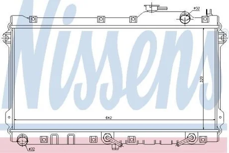 Радиатор системы охлаждения NISSENS 62447
