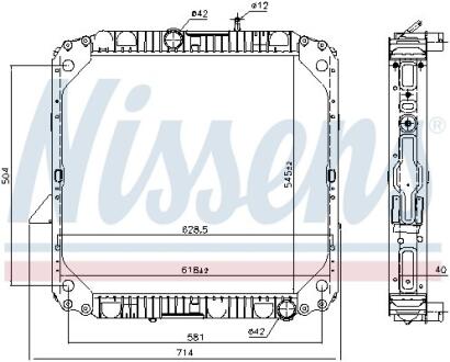 Радиатор системы охлаждения NISSENS 62563