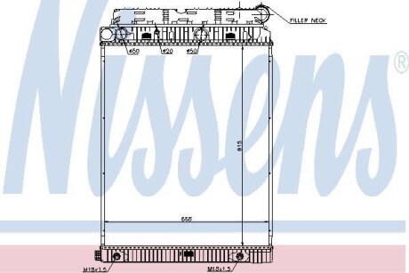 Радиатор системы охлаждения NISSENS 62648