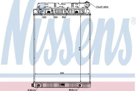Радиатор системы охлаждения NISSENS 62648