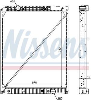 Радиатор системы охлаждения NISSENS 62649A