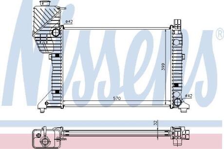 Радіатор системи охолодження NISSENS 62687A