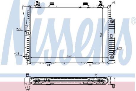 Радиатор охлаждения MERCEDES S-CLASS W 140 (91-) NISSENS 62746A