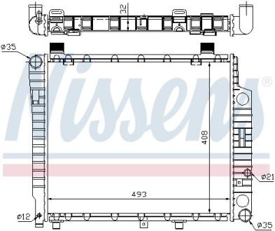Радиатор системы охлаждения NISSENS 62754A