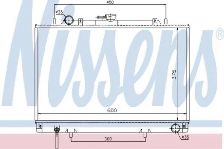 Радиатор системы охлаждения NISSENS 62809