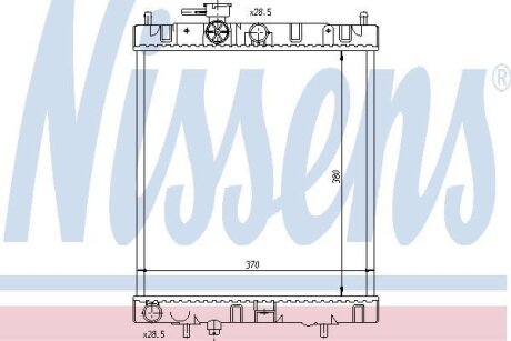 Радиатор системы охлаждения NISSENS 62954