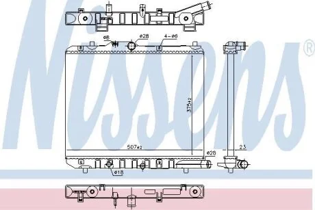 Радiатор NISSENS 630708