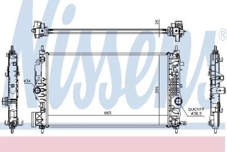 Радіатор NISSENS 630764