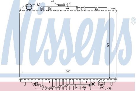 Радиатор системы охлаждения NISSENS 63117