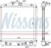 Радиатор охлаждения двигателя HONDA CIVIC/HR-V 99- (352X347) NISSENS 633081 (фото 1)