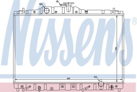 Радиатор системы охлаждения NISSENS 63313
