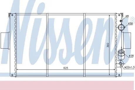 Радиатор системы охлаждения NISSENS 63328