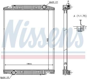Радиатор системы охлаждения NISSENS 63331A