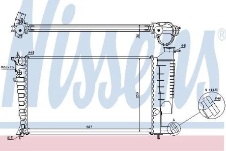 Радиатор системы охлаждения NISSENS 63512A