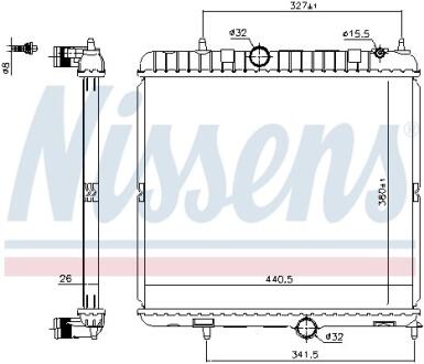 Радіатор NISSENS 636028