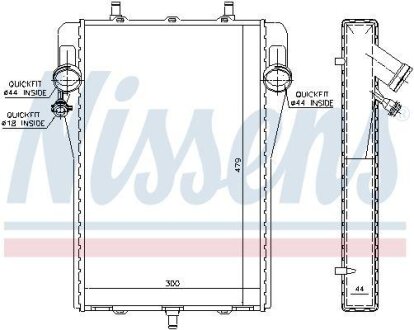 Радиатор системы охлаждения NISSENS 63623