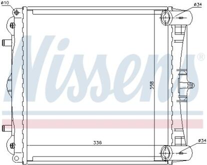 Радиатор системы охлаждения NISSENS 63776