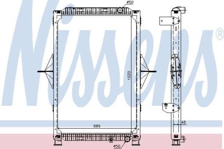 Радиатор системы охлаждения NISSENS 63778A