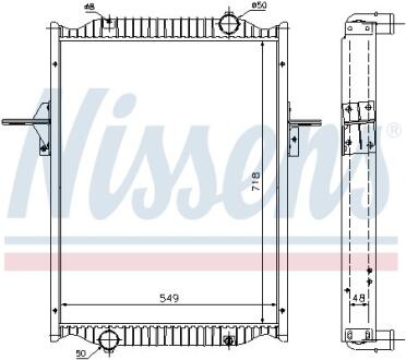 Радиатор системы охлаждения NISSENS 63782A