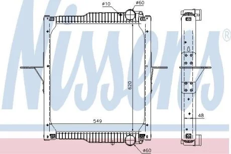 Радиатор системы охлаждения NISSENS 63783