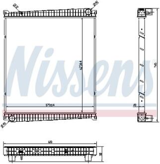 Радиатор системы охлаждения NISSENS 6378750