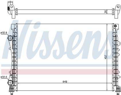 Радиатор системы охлаждения NISSENS 63815