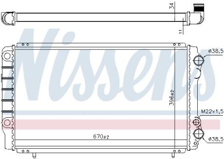 Радіатор охолодження RENAULT NISSENS 63912A