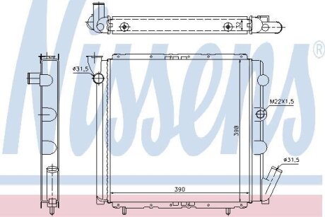 Радиатор системы охлаждения NISSENS 63934A